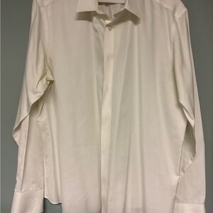 Men’s UNTUCKit White Long Sleeve Button Wrinkle Free Dress Shirt XL